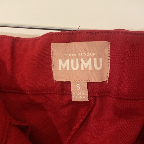Show Me Your Mumu | Dj Cropped Pants | Red | Small - Picture 8 of 9